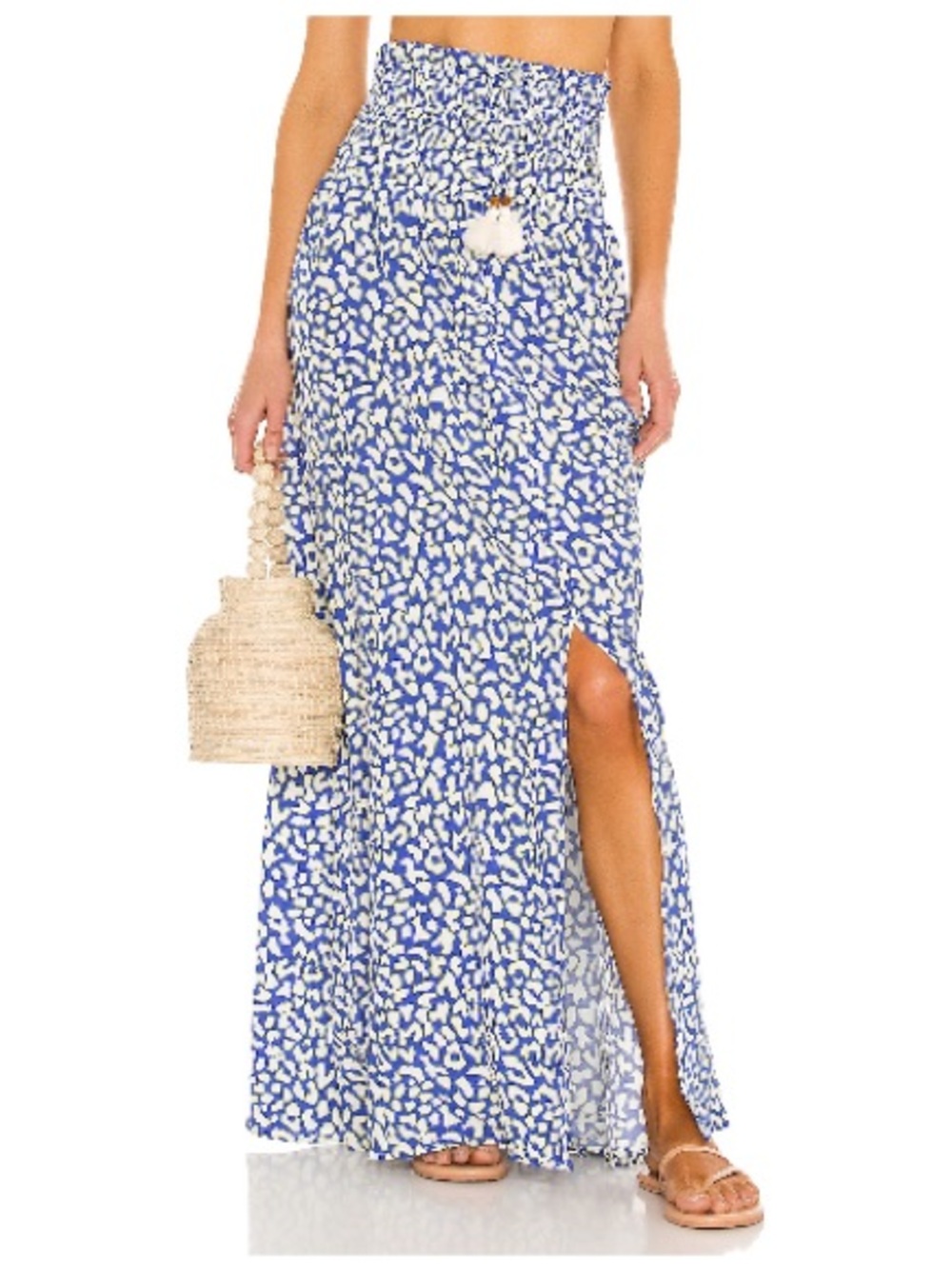 Maaji Enchanted Convertible Skirt Maxi Blue Animal Print M Revolve - Picture 1 of 10